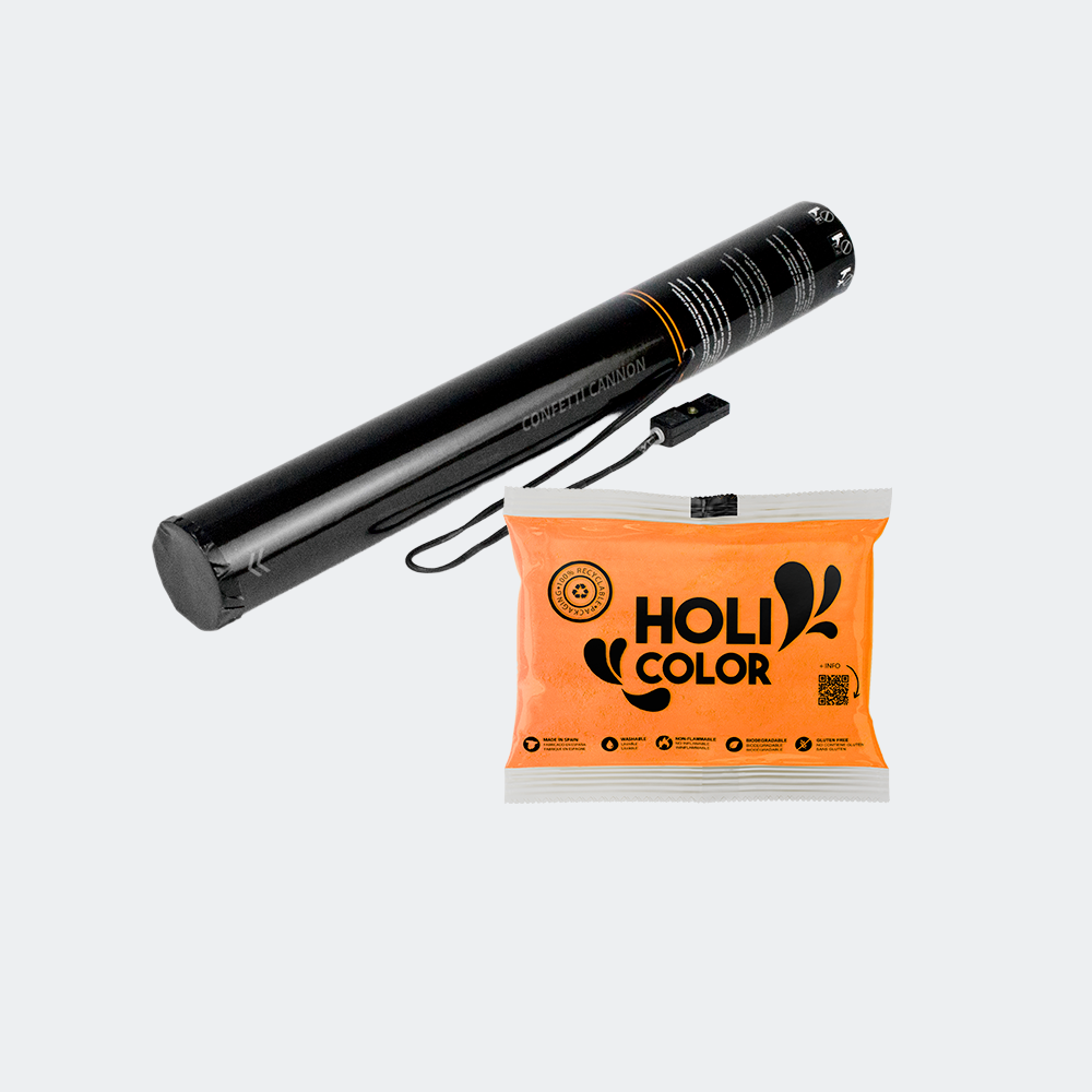 Cañón eléctrico carga holi  40 cm