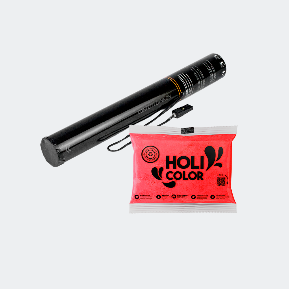 Cañón eléctrico carga holi  40 cm