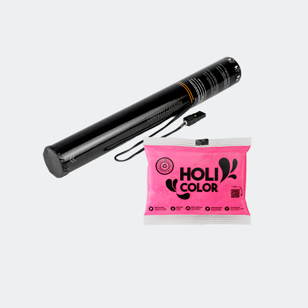 Cañón eléctrico carga holi  40 cm