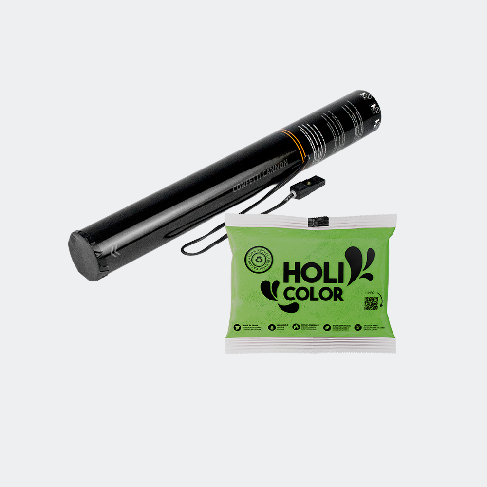 Cañón eléctrico carga holi  40 cm