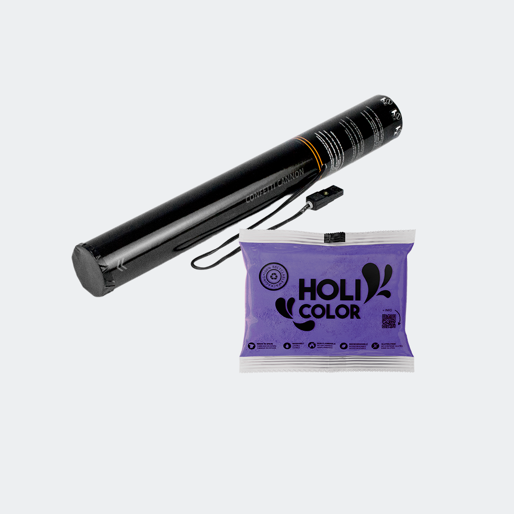 Cañón eléctrico carga holi  40 cm