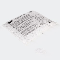 CONFETI CUADRADO 0,6 CM BIODEGRADABLE BLANCO