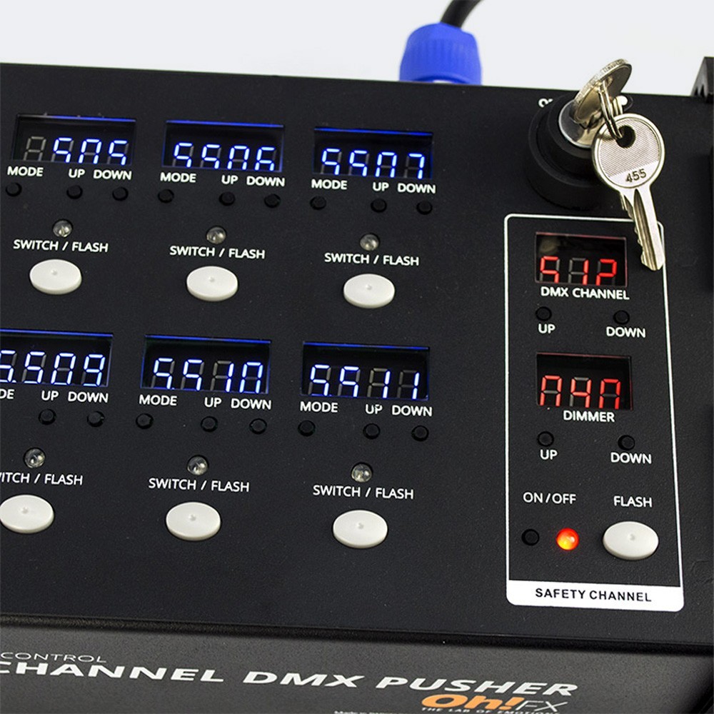 8 CHANNEL DMX PUSHER