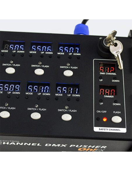 8 CHANNEL DMX PUSHER